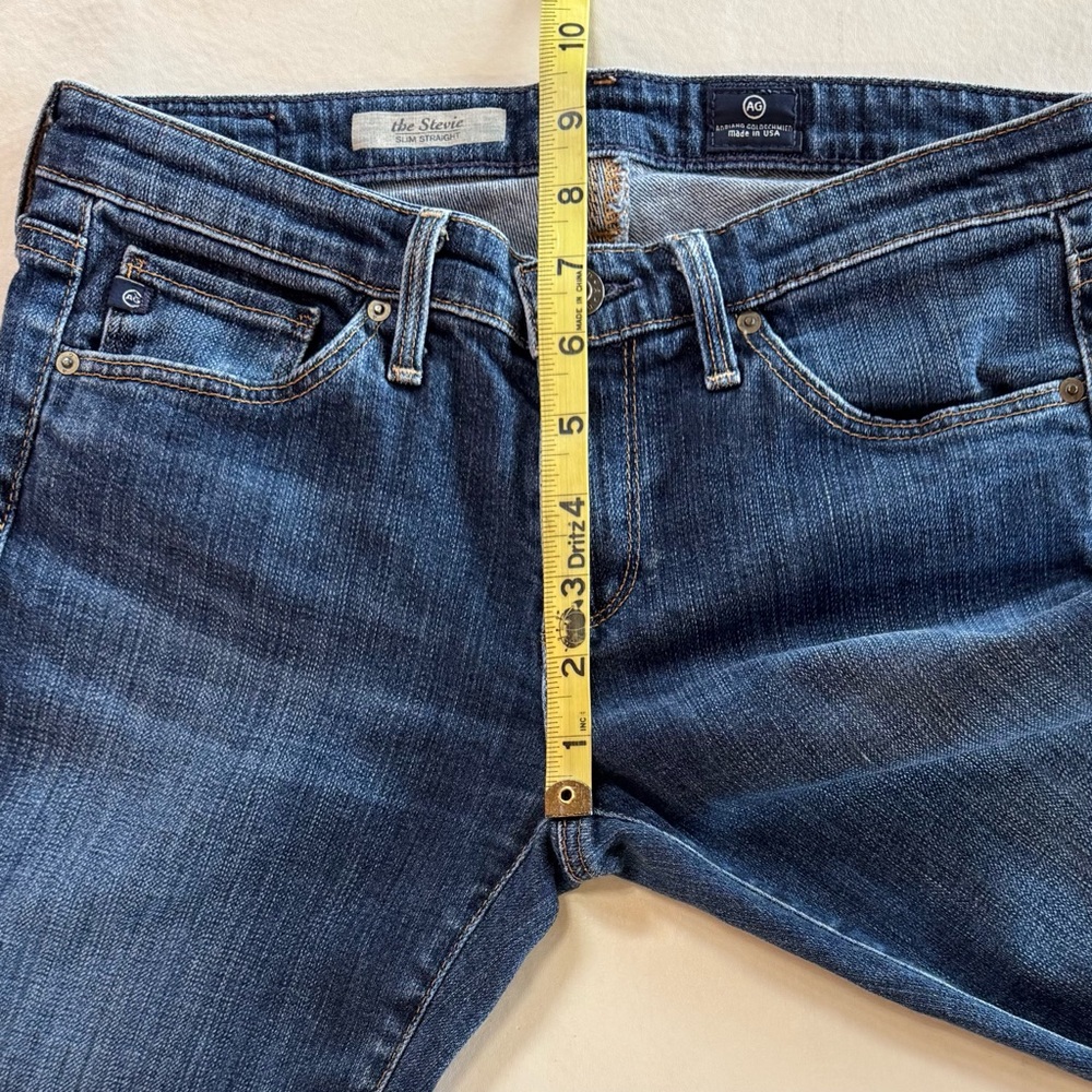 AG Adriano Goldschmied Stevie Slim Straight Jeans (W26R L31.5) - Picture 9 of 17
